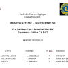 Résultats Course école Maisons-Laffitte du 24/09